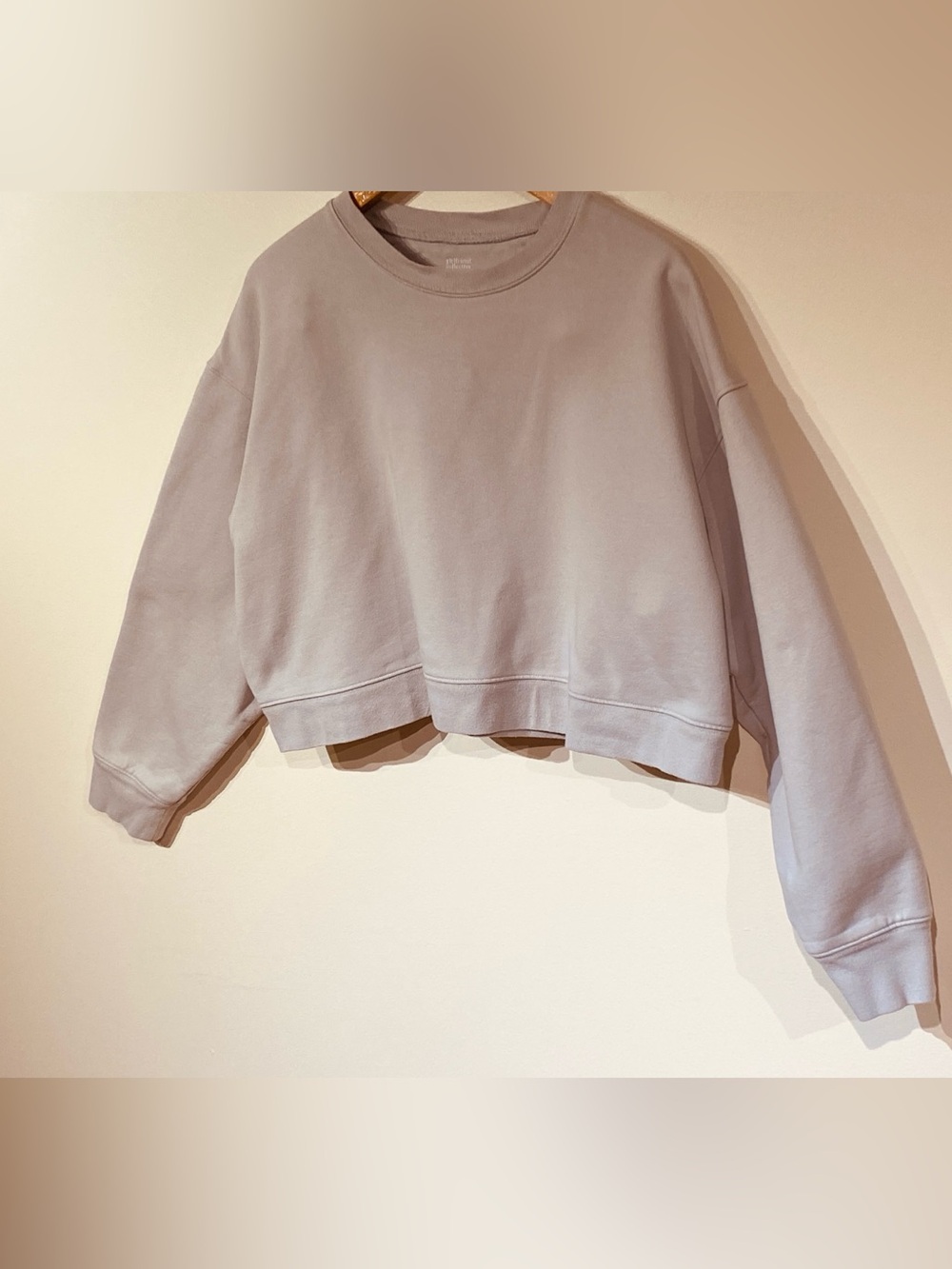 Girlfriend Collective Sweatshirt Womens X Large Gray Over Sized Crew Neck